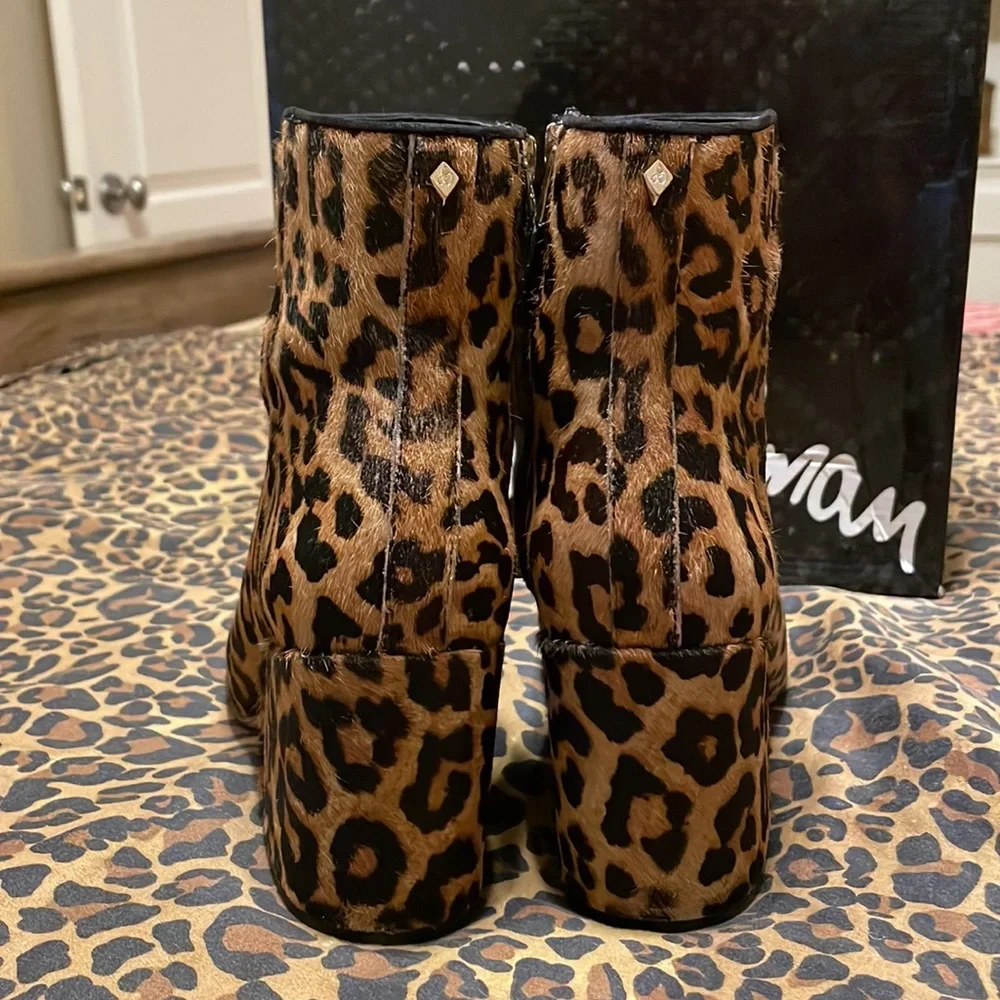 Sam Edelman Leopard Booties - Picture 4 of 10